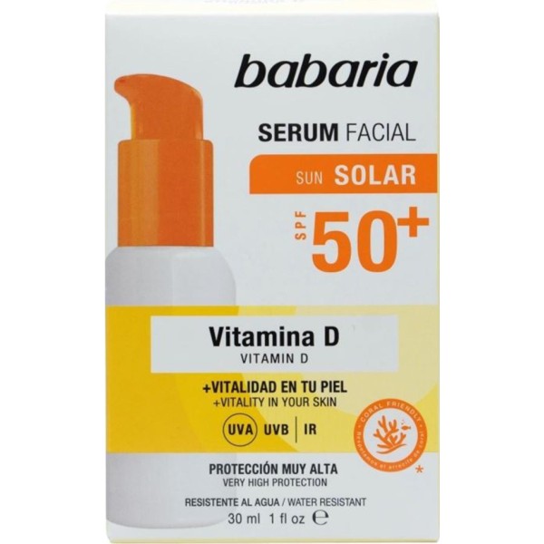 Babaria vitamina d waterproof serum facial spf50+ 30ml